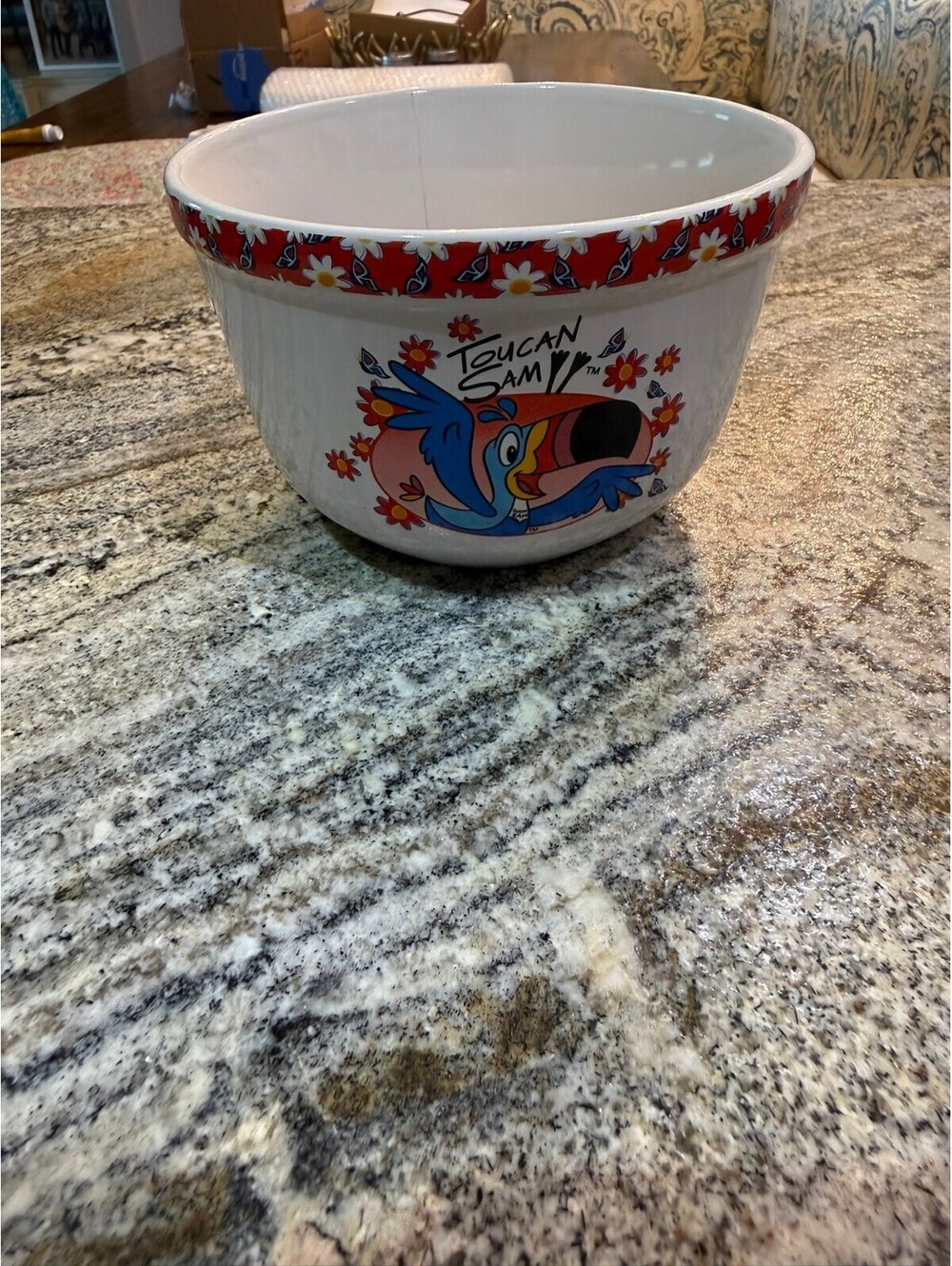 2004 Kellogg's Froot Loops Toucan Sam Ceramic Cereal Bowl